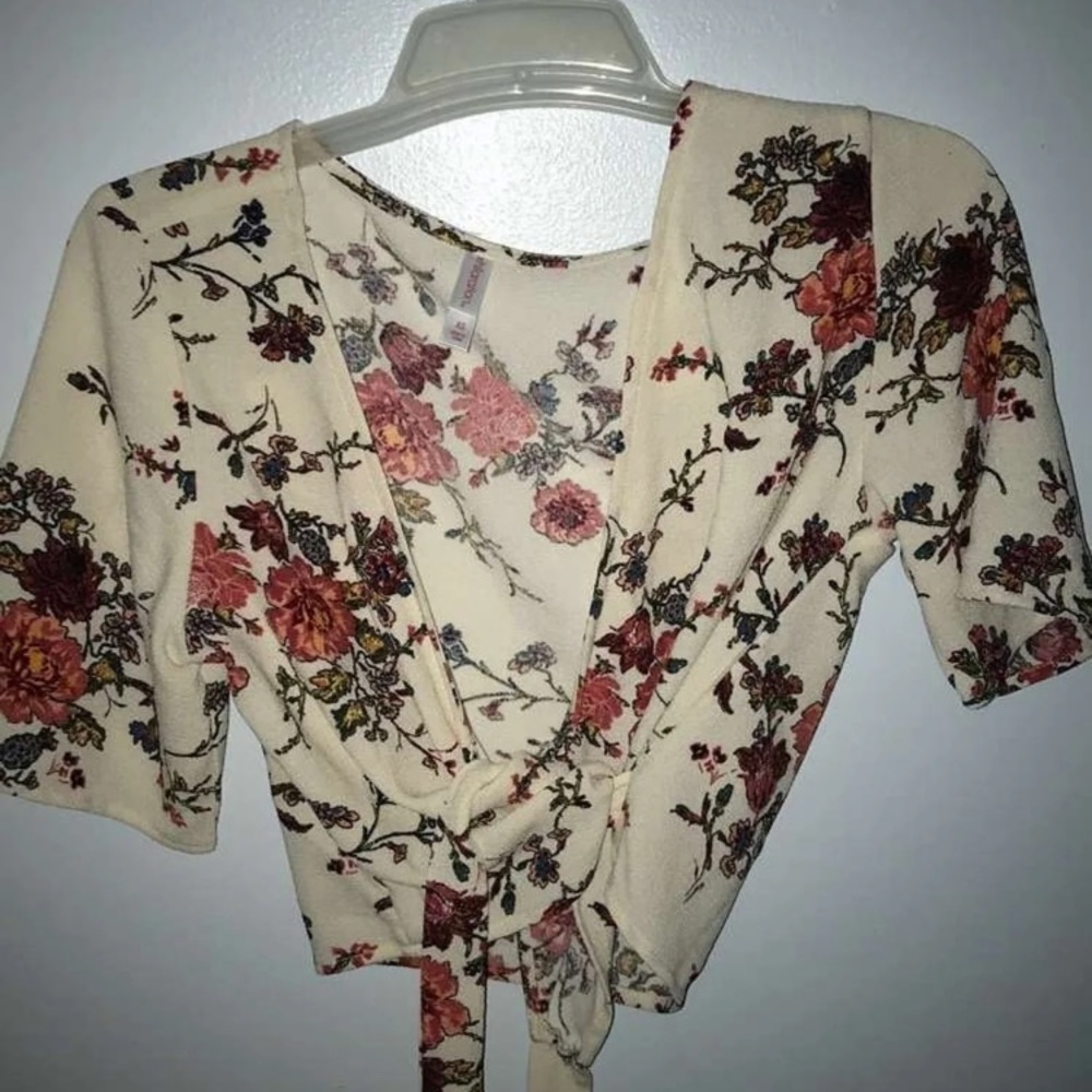 Floral tie top